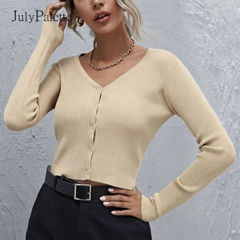 Julypalette модный свитер с длинным рукавом для женщин 2021 однобортный женский короткий кардиган вязаная верхняя одежда женский Однотонный свите...
Julypalette модный свитер с длинным рукавом для женщин 2021 однобортный женский короткий кардиган вязаная верхняя одежда женский Однотонный свите...