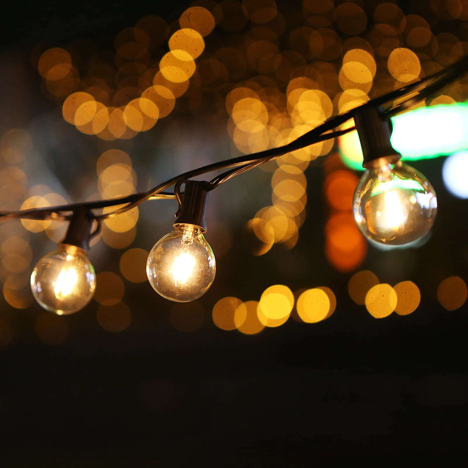 Tomshine Solar Powered Outdoor String Lights Warm White LEDs 18.04FT 12pcs G40 Shatter-proof Bulbs (1 Spare) IP65 Hanging Patio
Tomshine Solar Powered Outdoor String Lights Warm White LEDs 18.04FT 12pcs G40 Shatter-proof Bulbs (1 Spare) IP65 Hanging Patio