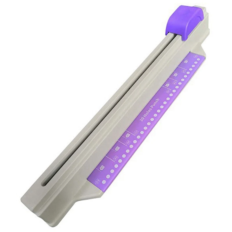 Loose-Leaf Puncher Financial Binding Machine 30-Hole Lightweight Paper Slide Puncher for A4 B5 A6 B6 for Office School
Loose-Leaf Puncher Financial Binding Machine 30-Hole Lightweight Paper Slide Puncher for A4 B5 A6 B6 for Office School