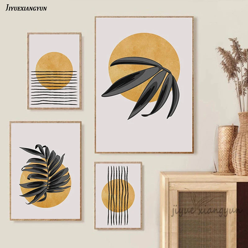 Yellow Moon Abstract Shape Art Poster Boho Style Print Simplicity Canvas Painting Wall Picture Home Living Room Decoration 
Yellow Moon Abstract Shape Art Poster Boho Style Print Simplicity Canvas Painting Wall Picture Home Living Room Decoration