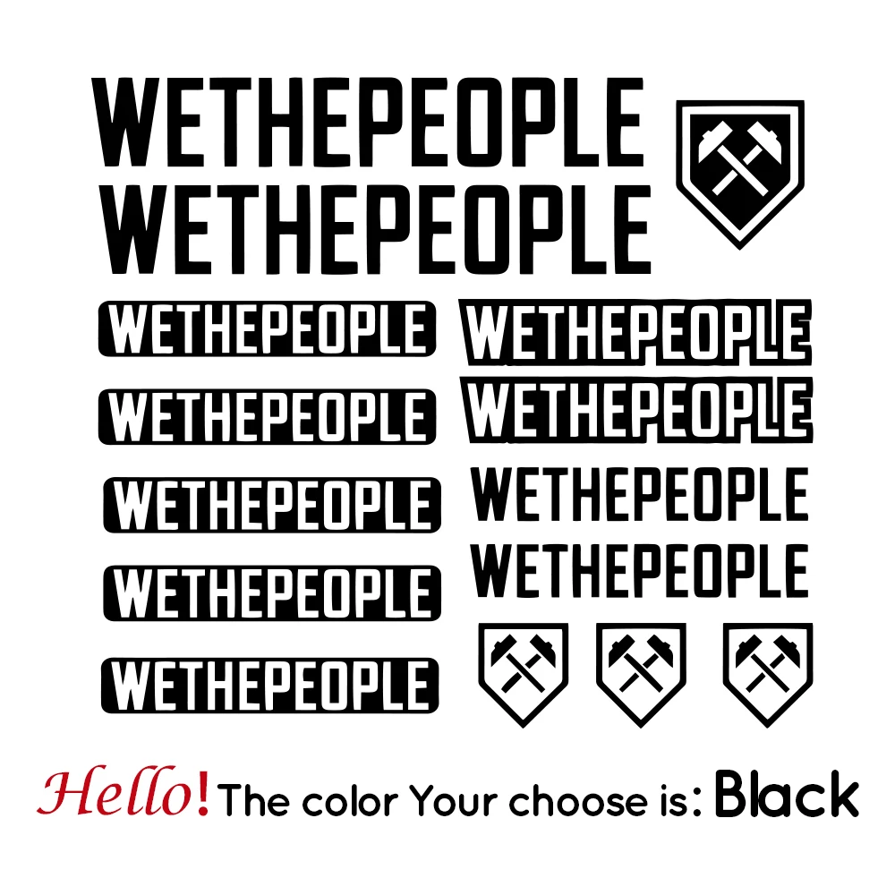 Car Stickers We The People for Cycling Decals Car Motorcycle Rear Window Decorative Waterproof Cover To Scratches ,25cm
Car Stickers We The People for Cycling Decals Car Motorcycle Rear Window Decorative Waterproof Cover To Scratches ,25cm