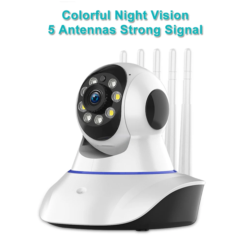 Colorful Night Vision Wifi Camera Indoor 3MP Pan Tilt Wireless IP Camera Home Security Baby Camera 5 Antennas Strong Signal
Colorful Night Vision Wifi Camera Indoor 3MP Pan Tilt Wireless IP Camera Home Security Baby Camera 5 Antennas Strong Signal