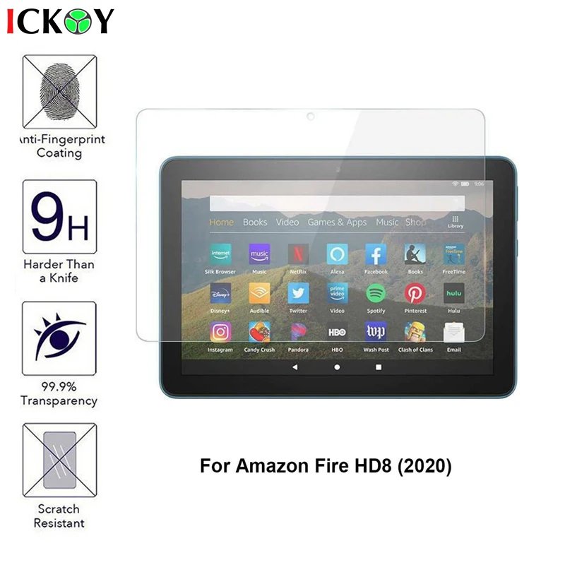 9H прозрачная защитная пленка для экрана из закаленного стекла для Amazon All-New Fire HD 8/HD8 Plus/HD8 Kids Edition 2020 
9H прозрачная защитная пленка для экрана из закаленного стекла для Amazon All-New Fire HD 8/HD8 Plus/HD8 Kids Edition 2020