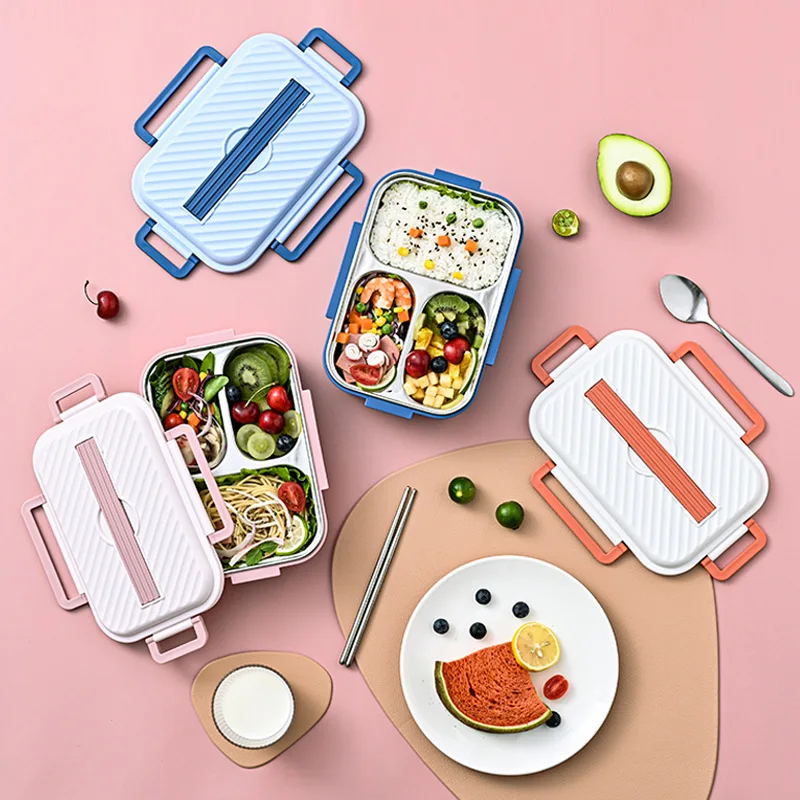 Bento Lunch Box for Kids and Adults ,1200ml Leakproof Stainless Steel Lunch Box with, 3 Compartments Food Container
Bento Lunch Box for Kids and Adults ,1200ml Leakproof Stainless Steel Lunch Box with, 3 Compartments Food Container