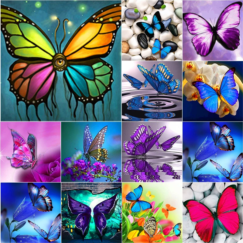 New 5D DIY Diamond Painting Butterfly Diamond Embroidery Flower Cross Stitch Full Square Round Drill Manual Art Home Decor Gift
New 5D DIY Diamond Painting Butterfly Diamond Embroidery Flower Cross Stitch Full Square Round Drill Manual Art Home Decor Gift