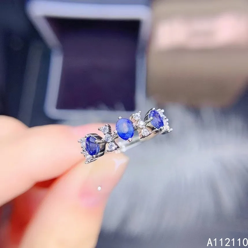 Fine Jewelry 925 Sterling Silver Inset With Natural Gemstone Women's Trendy Vintage Fresh Sapphire Row Adjustable Ring Support D
Fine Jewelry 925 Sterling Silver Inset With Natural Gemstone Women's Trendy Vintage Fresh Sapphire Row Adjustable Ring Support D