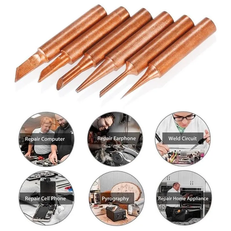 1pcs 900M-T Pure Copper Soldering Iron Tip Lead-free Solder Tips Welding Head Soldering Tools Branding Iron
1pcs 900M-T Pure Copper Soldering Iron Tip Lead-free Solder Tips Welding Head Soldering Tools Branding Iron