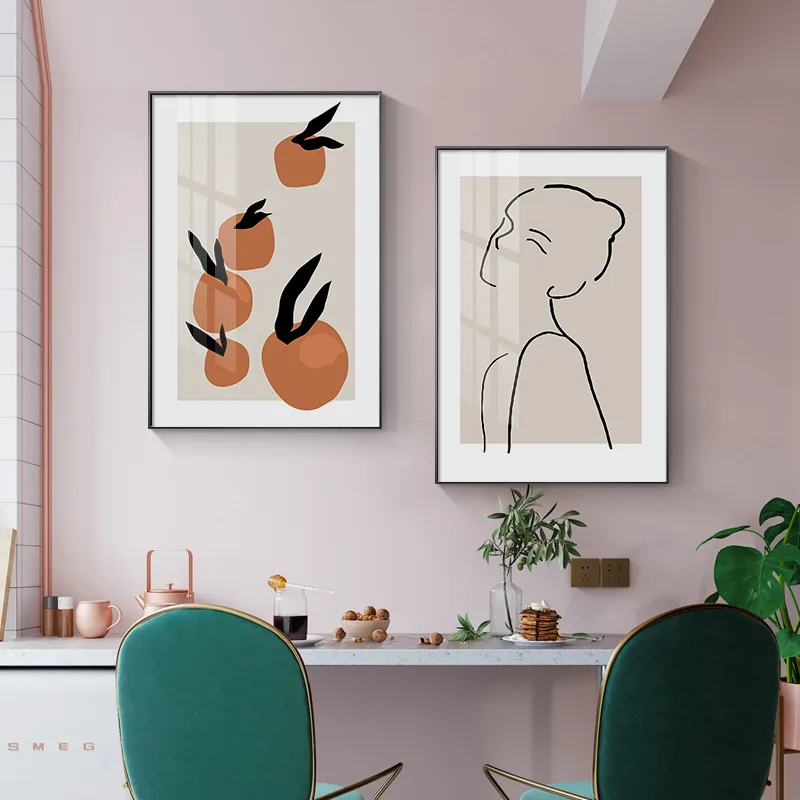 Modern Minimalist Decorative Painting Ins Style Canvas Art Paints Figure Line Persimmon Poster Living Room Home Wall Decor Photo
Modern Minimalist Decorative Painting Ins Style Canvas Art Paints Figure Line Persimmon Poster Living Room Home Wall Decor Photo