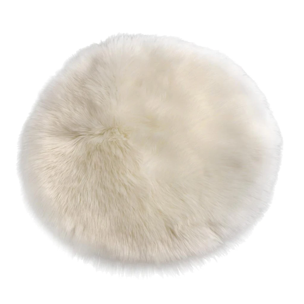Sheepskin Seat Cushion Hairy Carpet Faux Mat Fur Plain Soft Small Area Rug Non Slip Floor Carpet Baby Crawling Mat Round 30cm
Sheepskin Seat Cushion Hairy Carpet Faux Mat Fur Plain Soft Small Area Rug Non Slip Floor Carpet Baby Crawling Mat Round 30cm