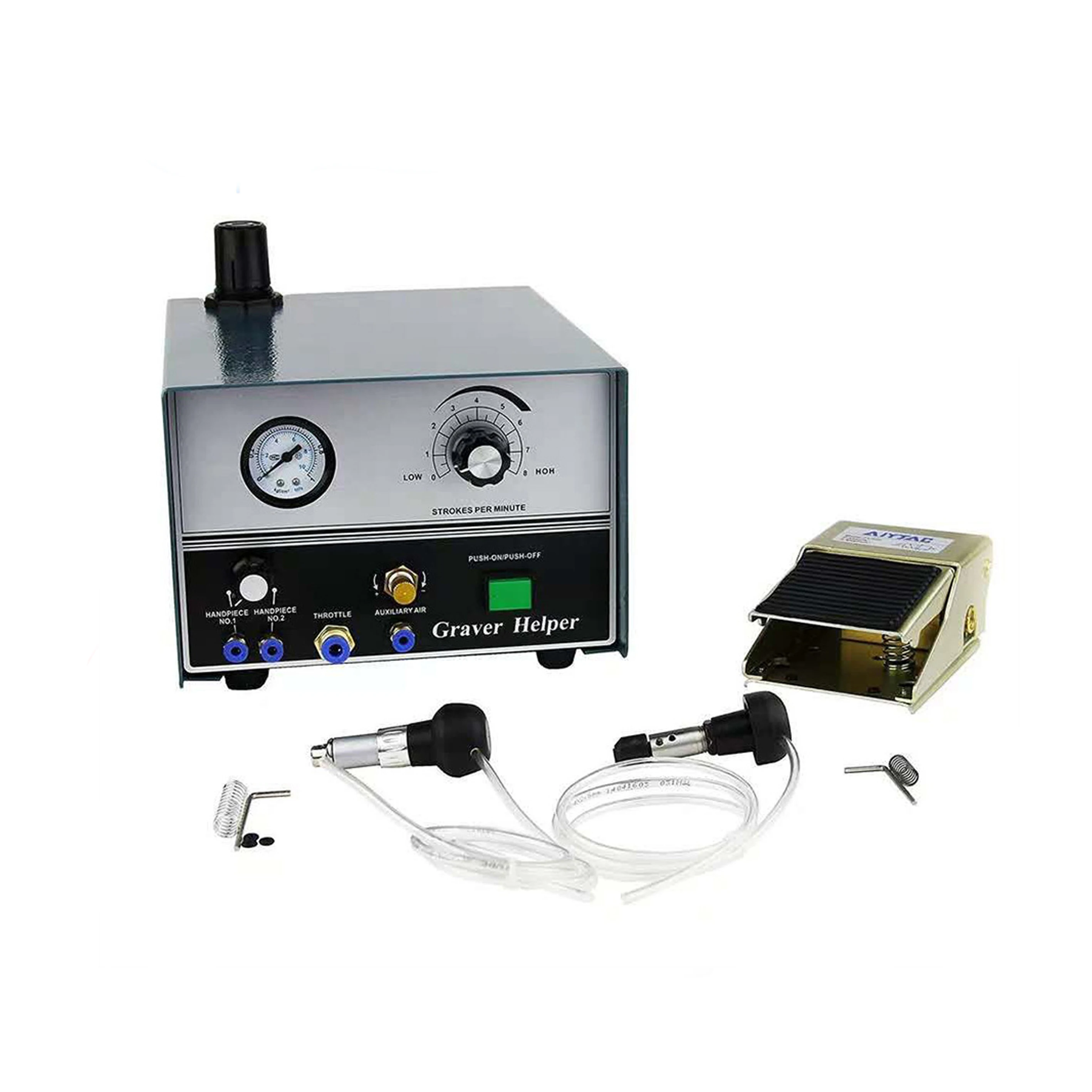 110/220V Pneumatic Engraving Machine 80W Engraver Tools Kit Jewelry Making Equipment
110/220V Pneumatic Engraving Machine 80W Engraver Tools Kit Jewelry Making Equipment