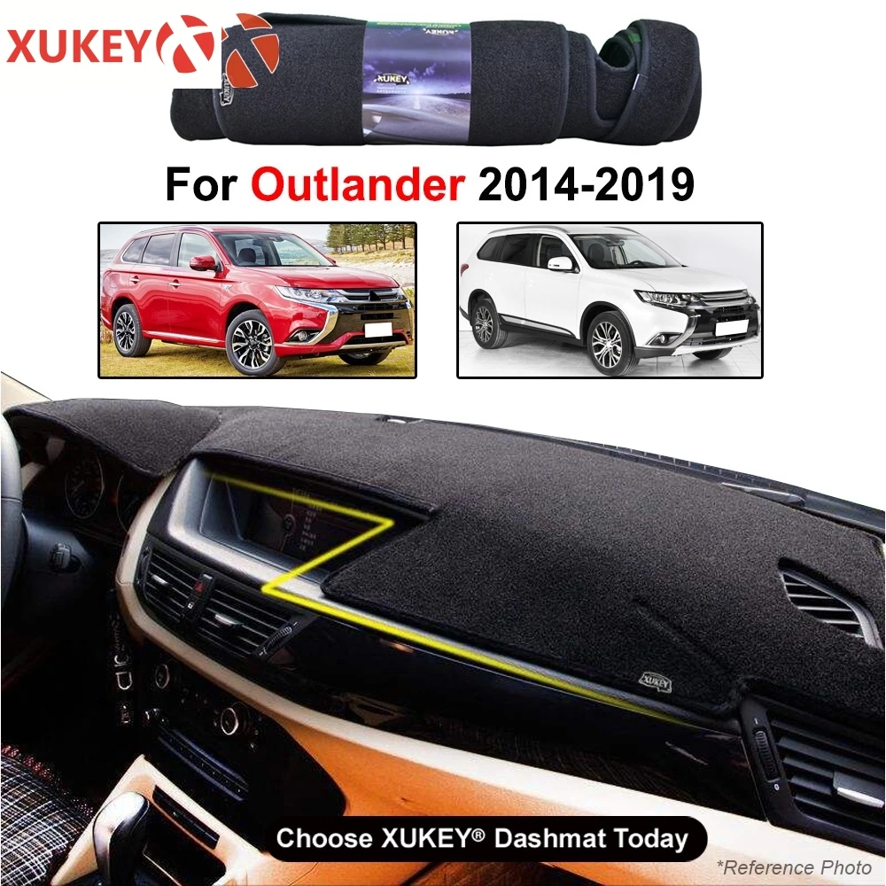 Автомобильный коврик для приборной панели Mitsubishi Outlander MK3 2013 2014 2015 2016 2017 2018