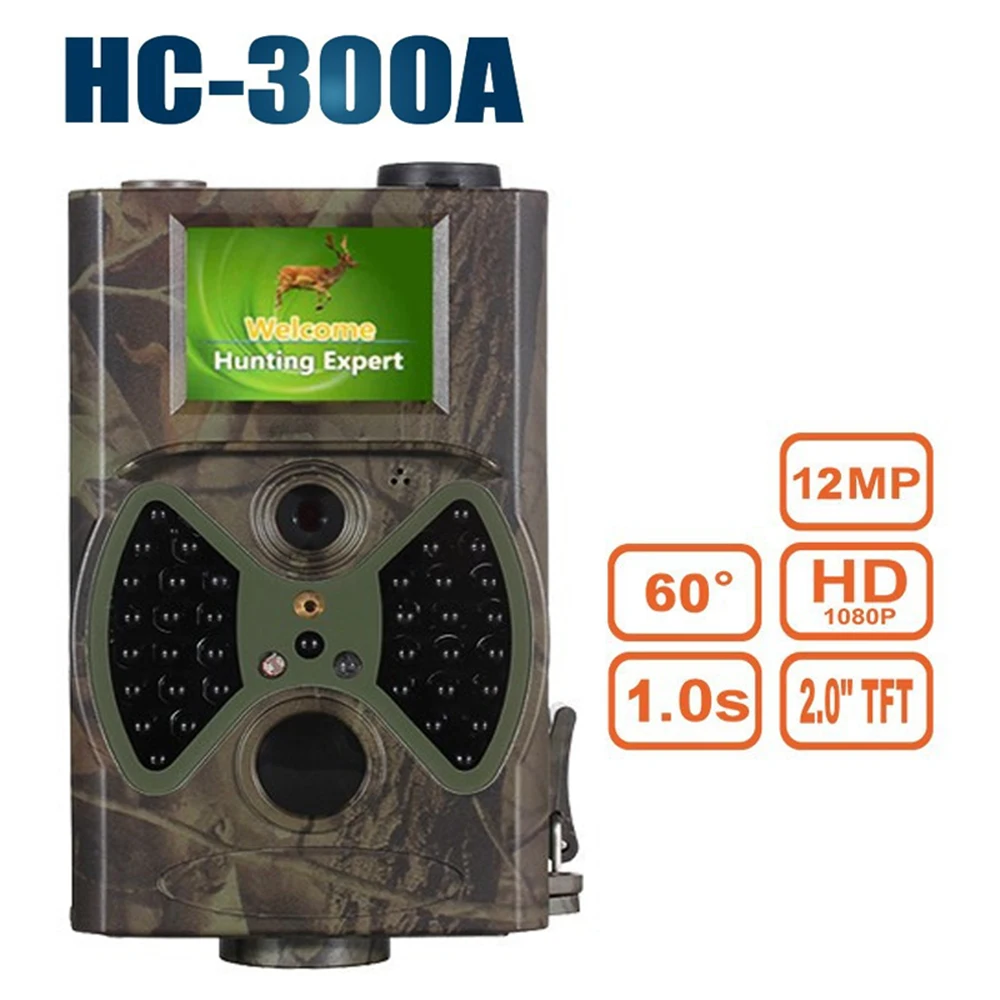 

HC-300A Hunting Camera Cam Digital Trail 5MP Color CMOS IP54 Waterproof Wildlife Scouting Cameras Photo Traps Track