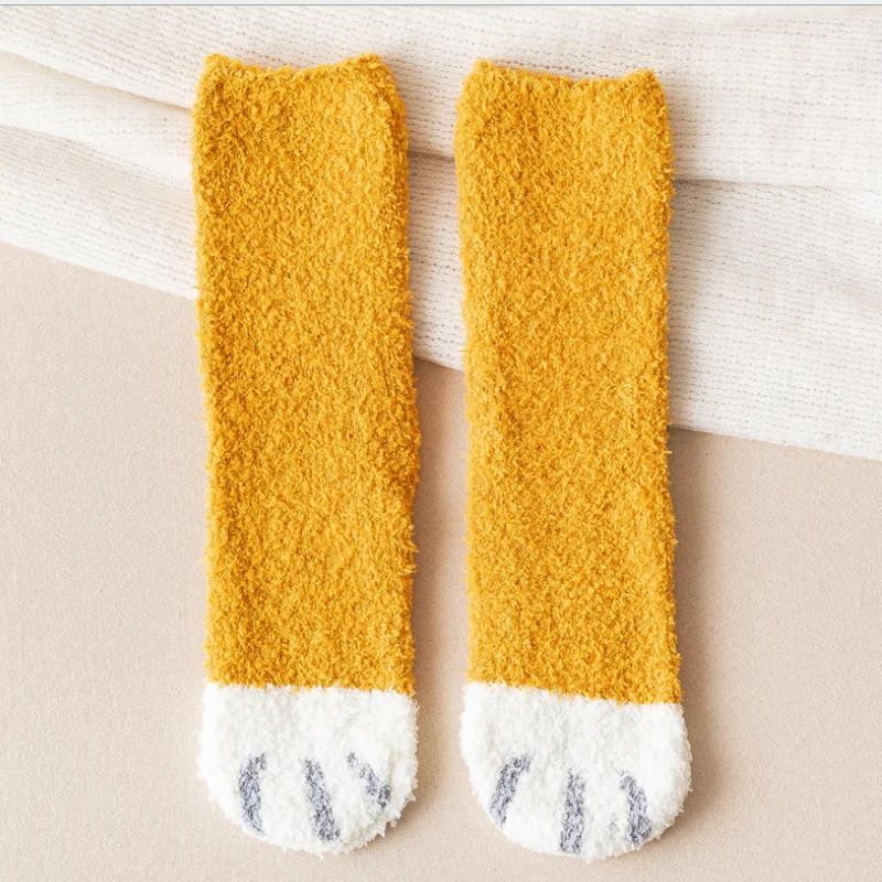 Socks women autumn and winter thick tube socks coral fleece cartoon cat claw sleep socks household floor socks warm socks
Socks women autumn and winter thick tube socks coral fleece cartoon cat claw sleep socks household floor socks warm socks