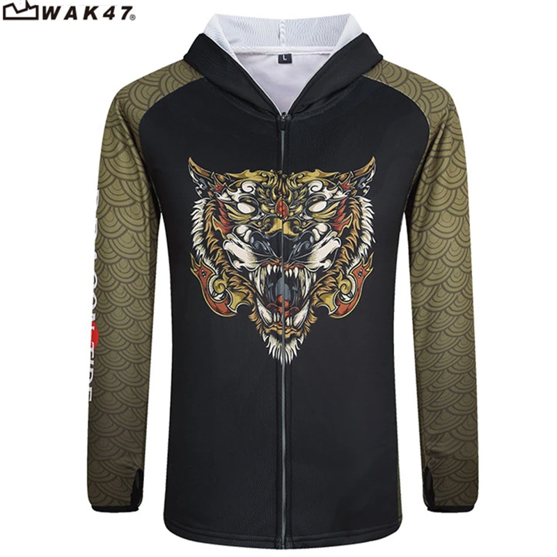 Professional Fishing Clothes UV Long Sleeve Hooded Men Full Sun Protection Outdoor Sunscreen Clothing Printing Jacket Tiger Ropa
Professional Fishing Clothes UV Long Sleeve Hooded Men Full Sun Protection Outdoor Sunscreen Clothing Printing Jacket Tiger Ropa