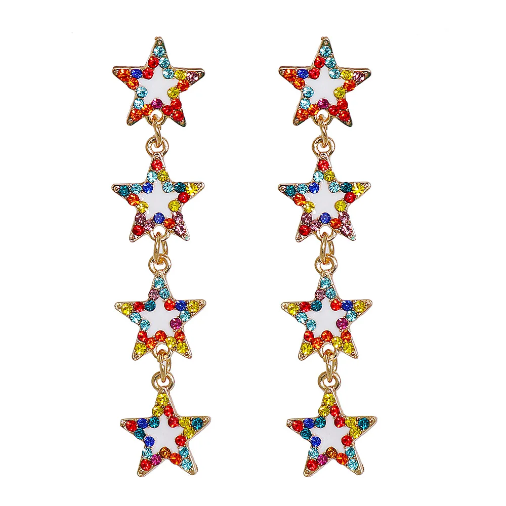 Five-pointed Star Drop Earrings for Women Fashion Retro Exquisite Statement Dangle Earrings Unique Delicate Jewelry Gifts HT137
Five-pointed Star Drop Earrings for Women Fashion Retro Exquisite Statement Dangle Earrings Unique Delicate Jewelry Gifts HT137