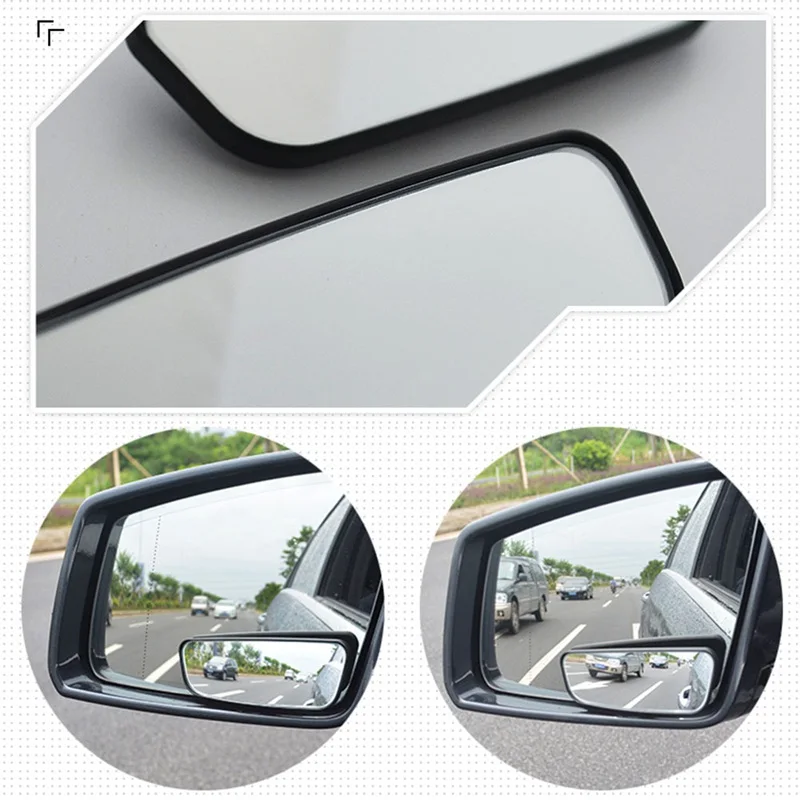 Car Rearview Mirror, Curved Mirror, Reversing Auxiliary Mirror, Adjustable Angle-picture Color 9.5*3.5*2cm Car Exterior Products
Car Rearview Mirror, Curved Mirror, Reversing Auxiliary Mirror, Adjustable Angle-picture Color 9.5*3.5*2cm Car Exterior Products