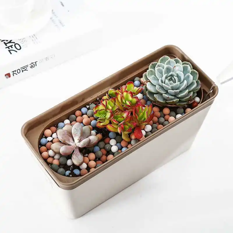 Watering Planter Handmade 2 Layer Self Watering Plant Flower Pot With Water Container Square Flowerpot Home Garden Decor
Watering Planter Handmade 2 Layer Self Watering Plant Flower Pot With Water Container Square Flowerpot Home Garden Decor