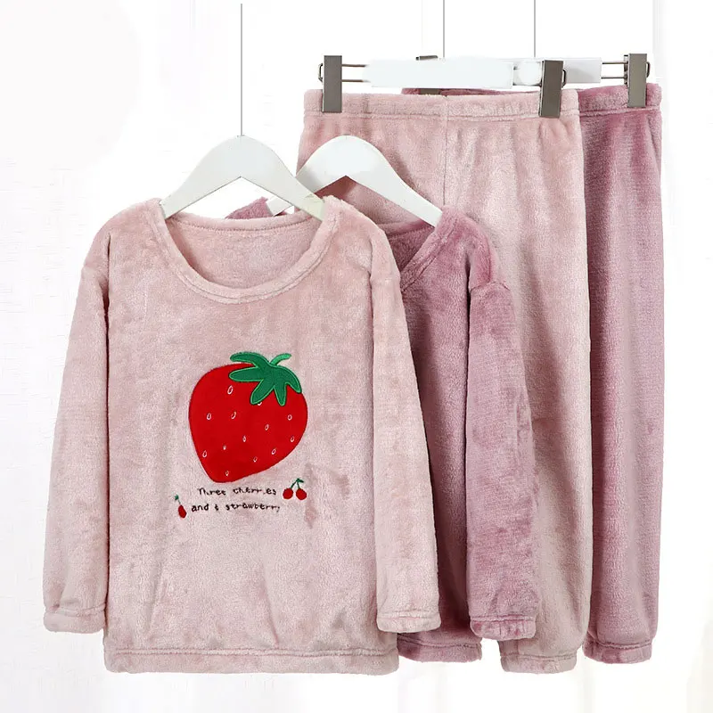 2PC New Baby Girls Flannel Pajamas Sets Toddler Strawberry Embroidery Sleepwear Autumn Winter Long Sleeve Pyjamas Kids Homewear
2PC New Baby Girls Flannel Pajamas Sets Toddler Strawberry Embroidery Sleepwear Autumn Winter Long Sleeve Pyjamas Kids Homewear