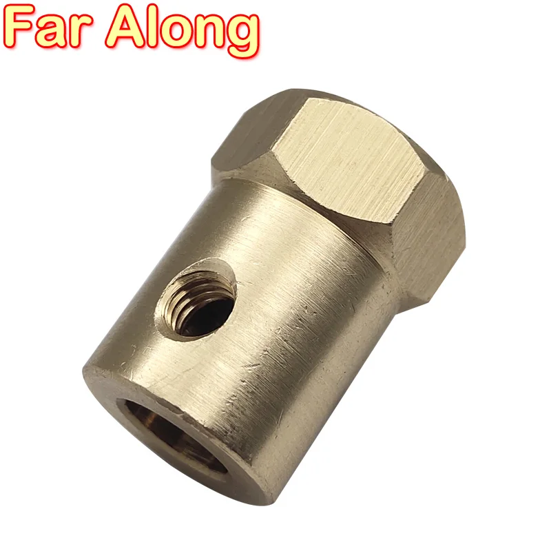 1 Piece of Brass Hexagonal Motor Coupling With Inner Diameter 3MM 4MM 5MM 6MM 7MM 8MM For Connecting Toy Wheels And Micro Motor
1 Piece of Brass Hexagonal Motor Coupling With Inner Diameter 3MM 4MM 5MM 6MM 7MM 8MM For Connecting Toy Wheels And Micro Motor
