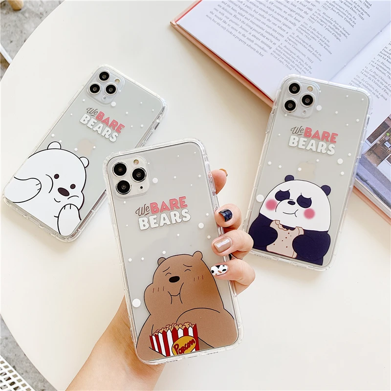 Lovely Transparent Phone Case For iPhone 12 mini SE2020 X XR XS MAX Bear Flower cases For iPhone 11 12 Pro Max 7 8 Plus Cover
Lovely Transparent Phone Case For iPhone 12 mini SE2020 X XR XS MAX Bear Flower cases For iPhone 11 12 Pro Max 7 8 Plus Cover