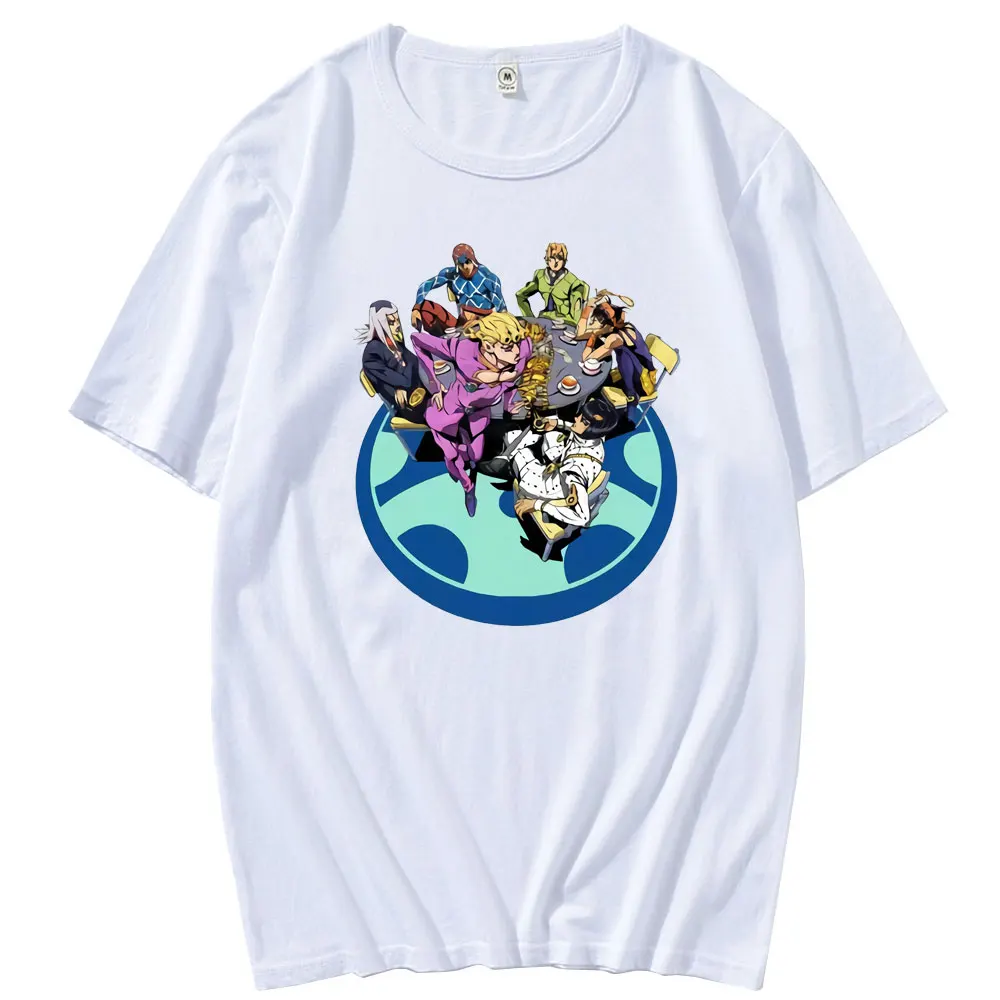 Japan Anime Fashion Short Sleeve Jojo Bizarre Adventure Pattern T-shirt Top Men's Cartoon Crewneck T Shirt Female Hip Hop Tshirt
Japan Anime Fashion Short Sleeve Jojo Bizarre Adventure Pattern T-shirt Top Men's Cartoon Crewneck T Shirt Female Hip Hop Tshirt