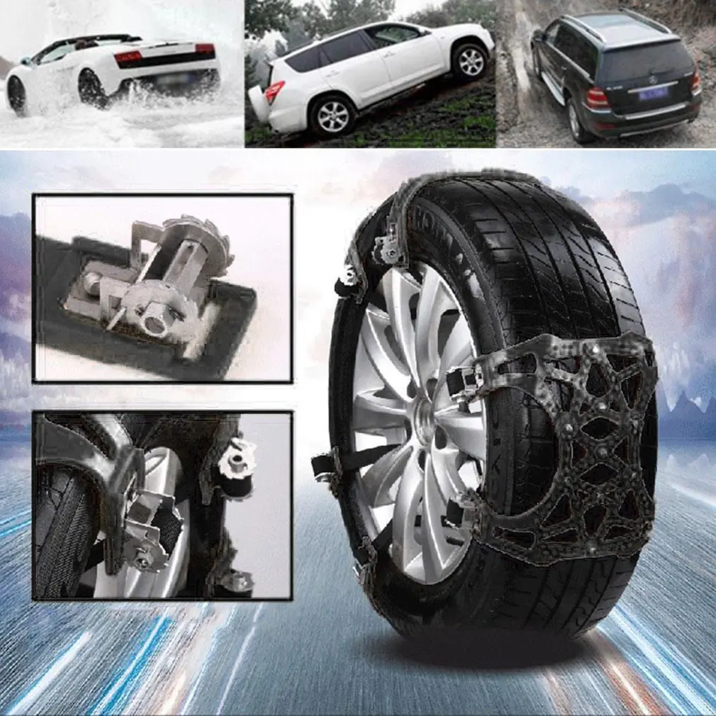 Universal Anti-Skid Chain Car Wheel Tire Snow Mud Chain TPU Alloy Thickened Anti Skid Strap With Wrench
Universal Anti-Skid Chain Car Wheel Tire Snow Mud Chain TPU Alloy Thickened Anti Skid Strap With Wrench