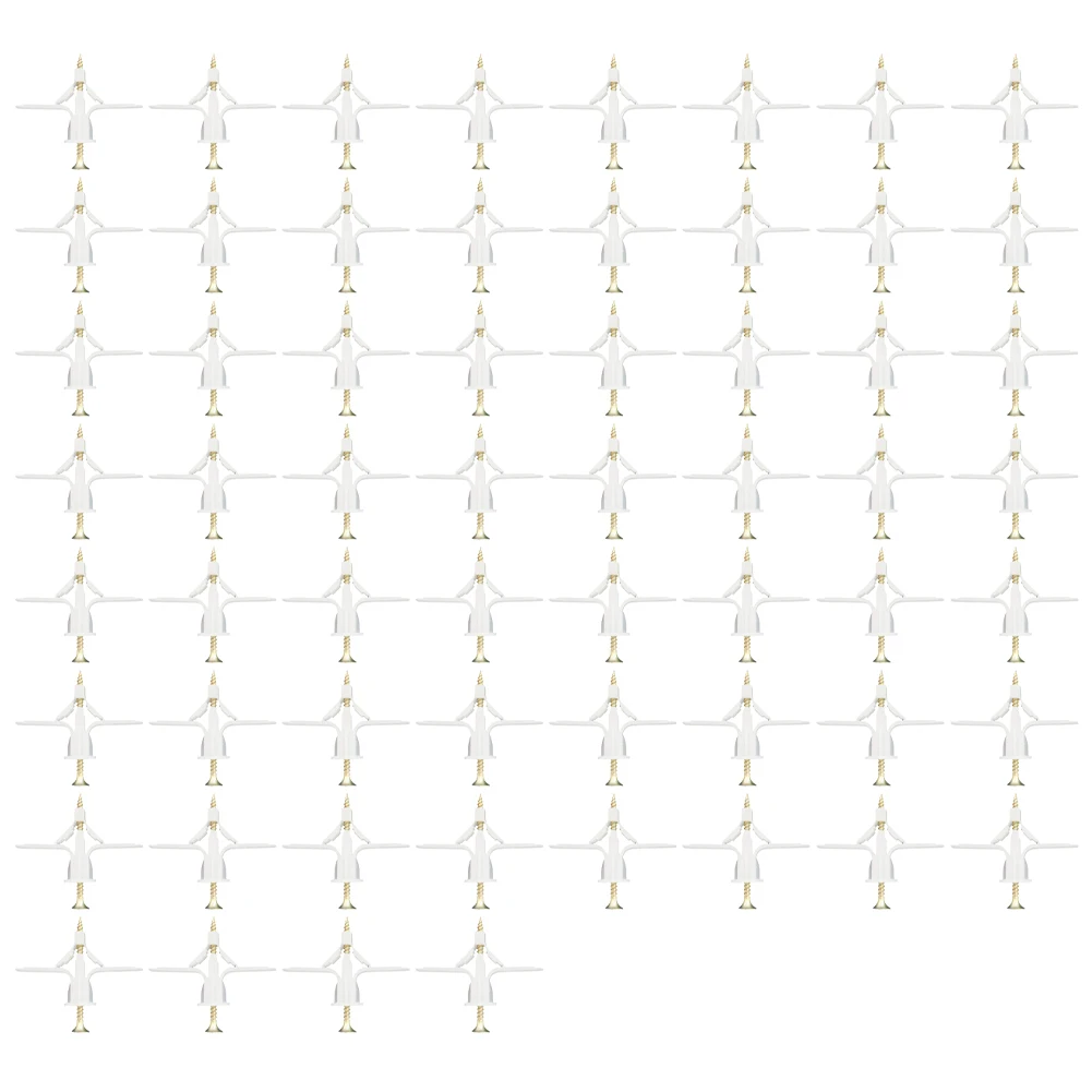 60pcs/Set Expansion Drywall Anchor Kit With Screws Self Drilling Wall Home Pierced Special For Nylon Plastic Gypsum Board​
60pcs/Set Expansion Drywall Anchor Kit With Screws Self Drilling Wall Home Pierced Special For Nylon Plastic Gypsum Board​