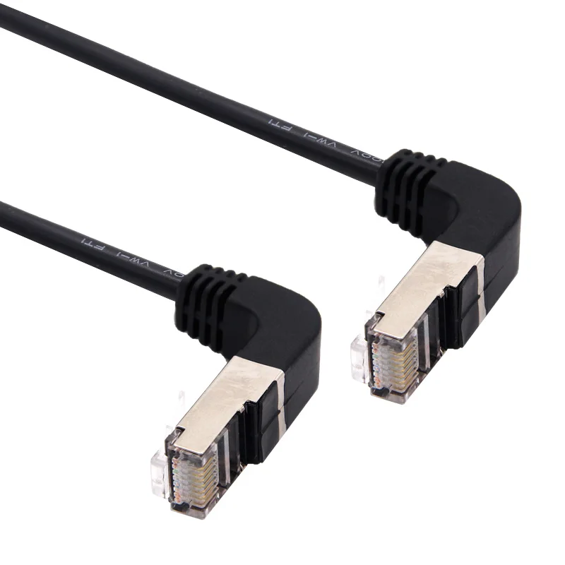 

Двойной локоть вниз и вверх Угловой 90 градусов cat5e 8P8C FTP STP UTP Cat 5e Ethernet сетевой кабель RJ45 сетевой патч-корд 0,5 m-5m