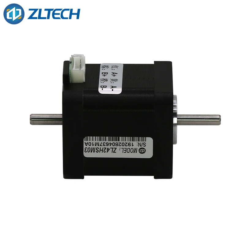 2-phase 1.8 degree 42 series Nema17 double dual shaft axis 0.4N.m 1.2A dc brushless stepper stepping motor for labeling machine
2-phase 1.8 degree 42 series Nema17 double dual shaft axis 0.4N.m 1.2A dc brushless stepper stepping motor for labeling machine