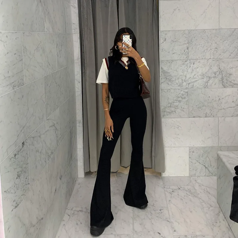 Women's Solid Color Flare Pants Casual High Waist Stretch Skinny Flared Pants flare pants hot pants y2k pants joggers women
Women's Solid Color Flare Pants Casual High Waist Stretch Skinny Flared Pants flare pants hot pants y2k pants joggers women