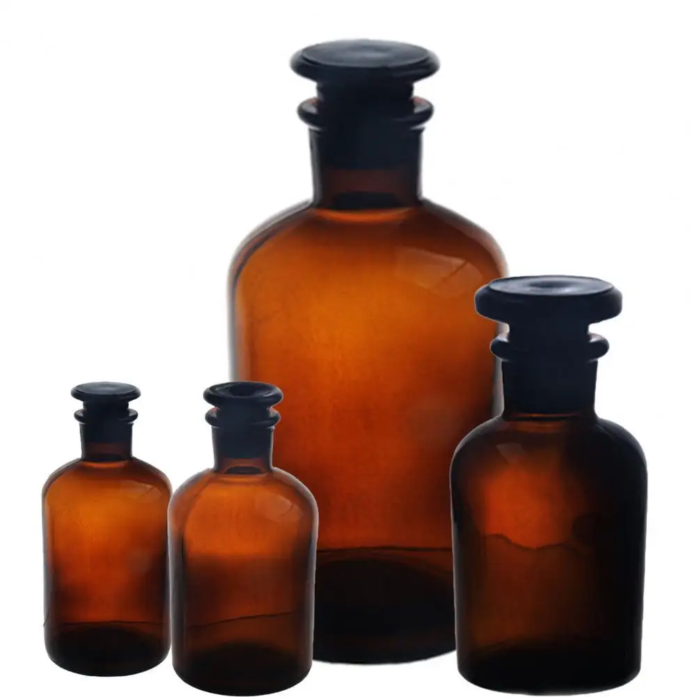 30/60/125/250/500ml Reagent Bottle Portable Glass Jar Reagent Bottle Container with Stopper Borosilicate Glass Reagent Bottle
30/60/125/250/500ml Reagent Bottle Portable Glass Jar Reagent Bottle Container with Stopper Borosilicate Glass Reagent Bottle