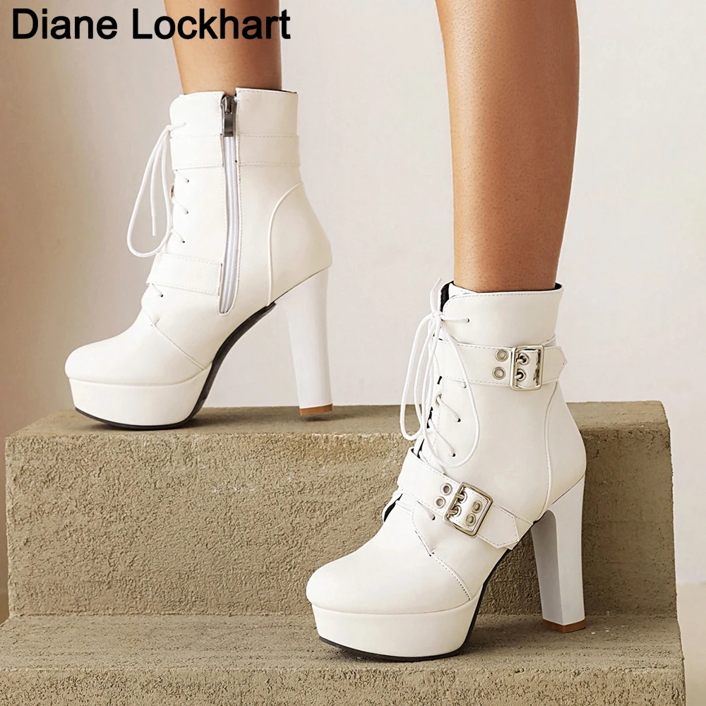 Winter New Women Autumn Ankle Boots Sexy High Heels Platform Boots Round Toe PU Leather Booties Black Ladies Party Shoes 33
Winter New Women Autumn Ankle Boots Sexy High Heels Platform Boots Round Toe PU Leather Booties Black Ladies Party Shoes 33