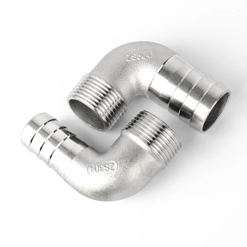 1/4'' BSP Male Thread x 10mm 304 Stainless Steel Elbow Connector Barb Hose Tail Reducer Pagoda Joint Coupling Pipe Fitting
1/4'' BSP Male Thread x 10mm 304 Stainless Steel Elbow Connector Barb Hose Tail Reducer Pagoda Joint Coupling Pipe Fitting