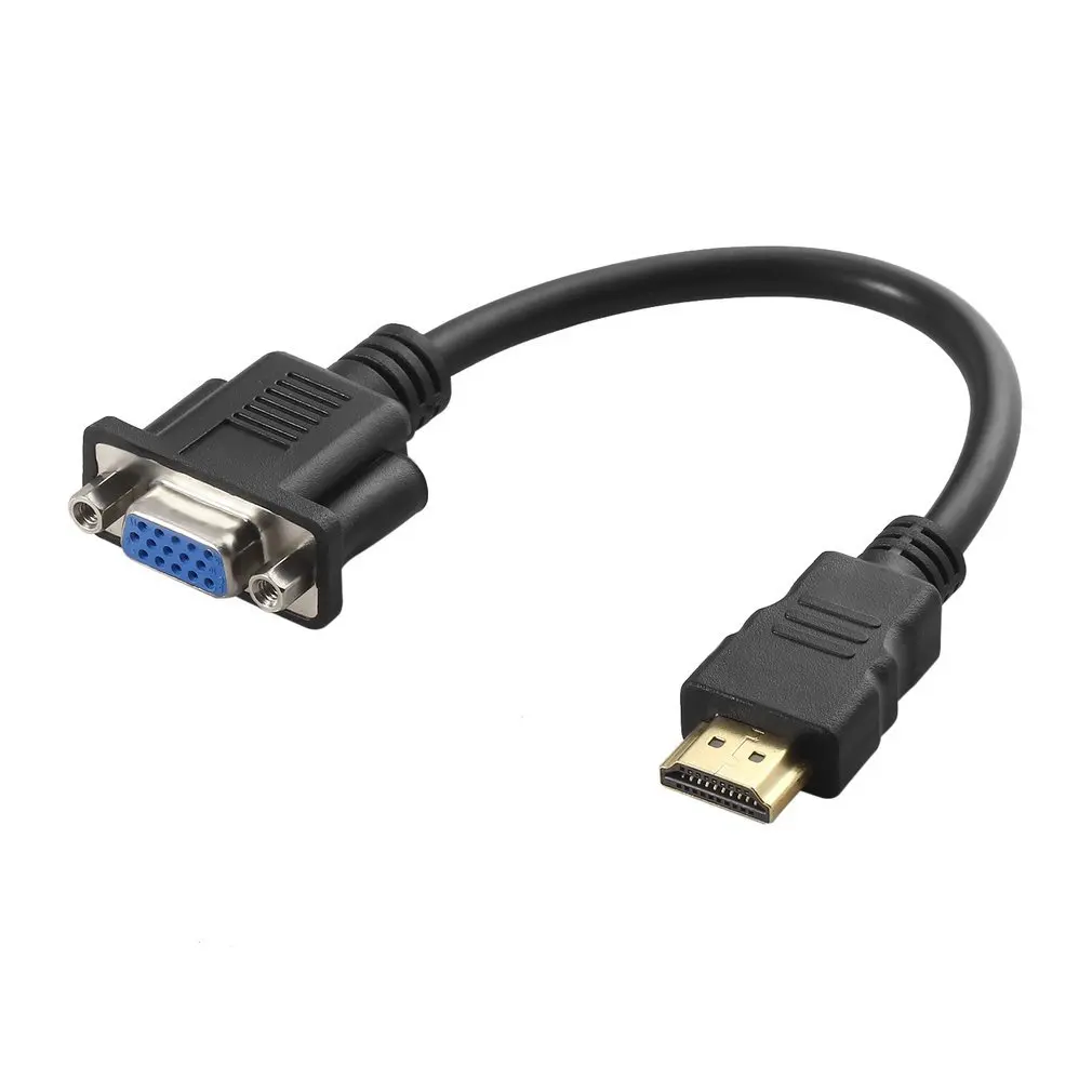 HDMI Мужской к VGA D-SUB Женский видео AV адаптер конвертер кабель для набор HDTV-Top кабели