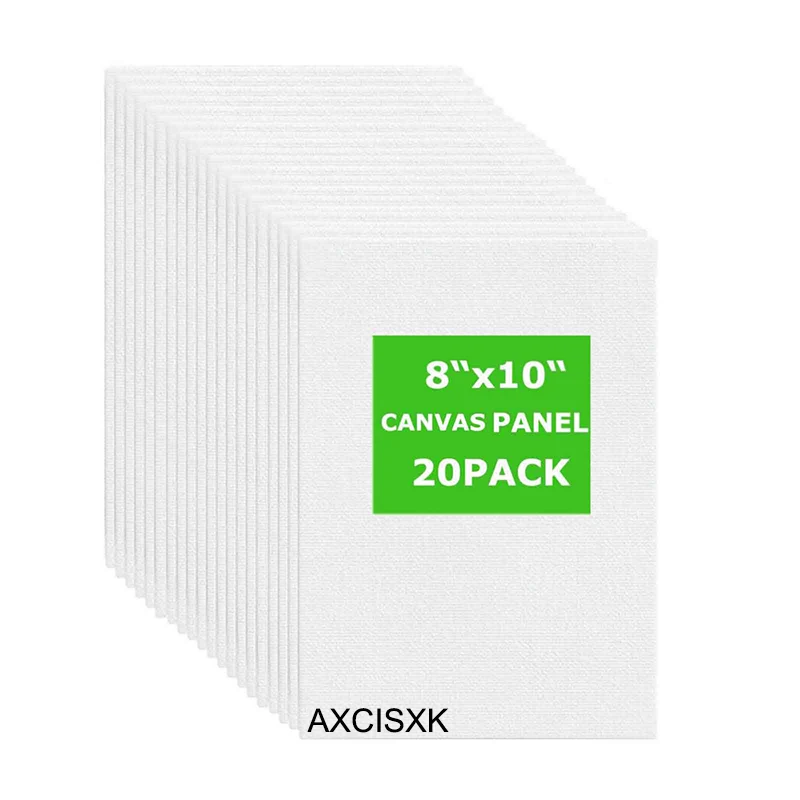AXCISXK доски для рисования, холщовые панели, 8x10 дюймов, белые чистые Профессиональные 100% хлопок для акриловой живописи, хобби художники 
AXCISXK доски для рисования, холщовые панели, 8x10 дюймов, белые чистые Профессиональные 100% хлопок для акриловой живописи, хобби художники