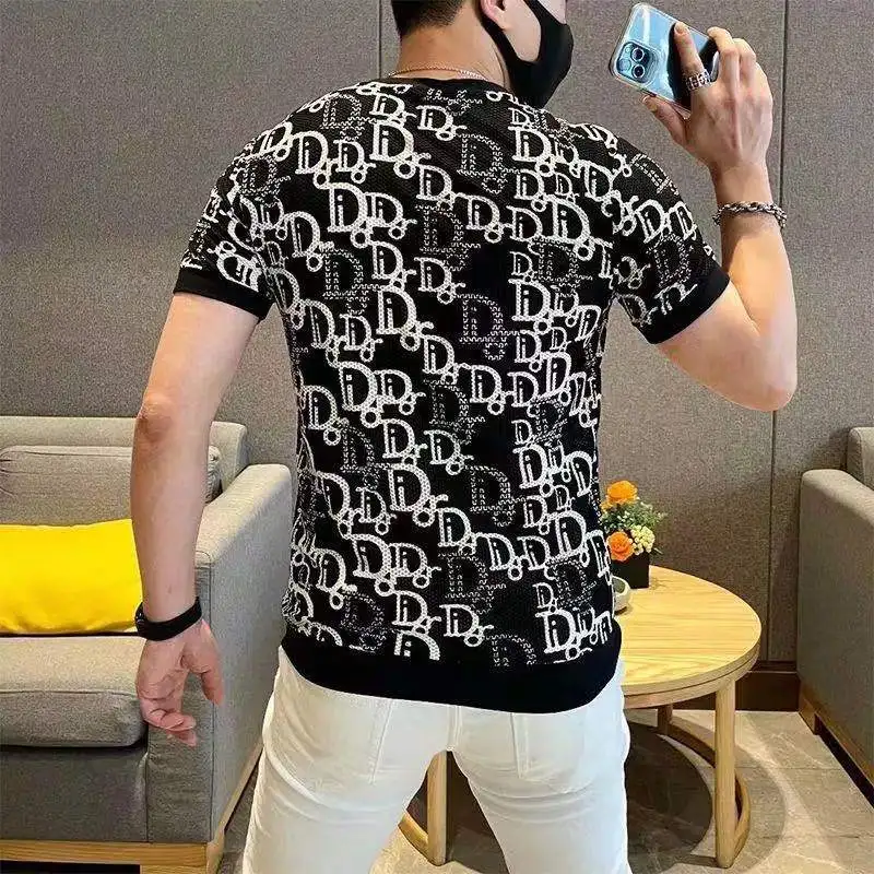 Men's 2021 Summer Fashion Ice Silk Hollow Short Sleeve T-Shirt Men's Mesh Ice Silk Casual High Quality Short Sleeve 
Men's 2021 Summer Fashion Ice Silk Hollow Short Sleeve T-Shirt Men's Mesh Ice Silk Casual High Quality Short Sleeve