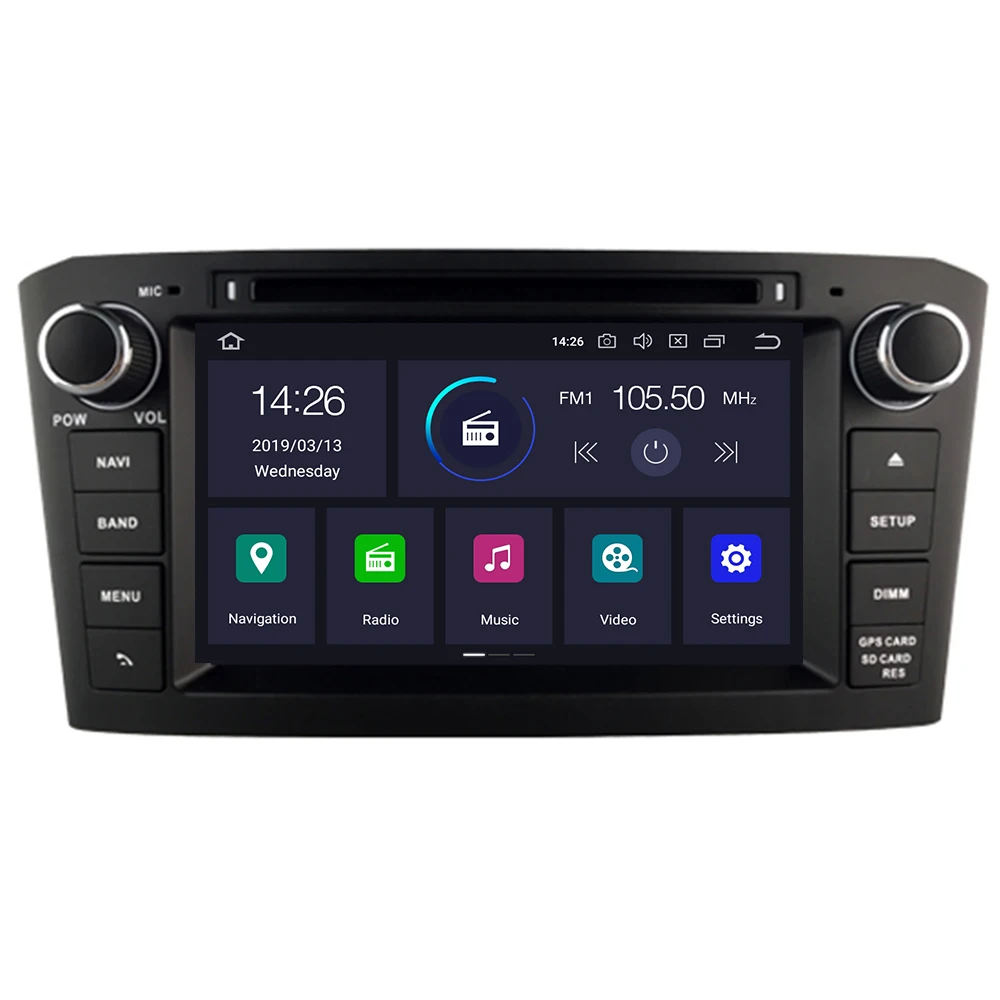 Android10 DSP MAX 64 ГБ Автомобильный dvd-плеер для Toyota Avensis 2002-2008 T250 GPS навигация