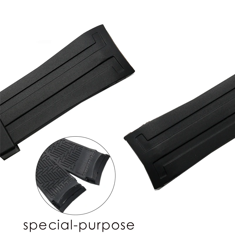 Ремешок силиконовый для Tissot T055 T055427A PRC 200 T035.617 резиновый мужской браслет наручных