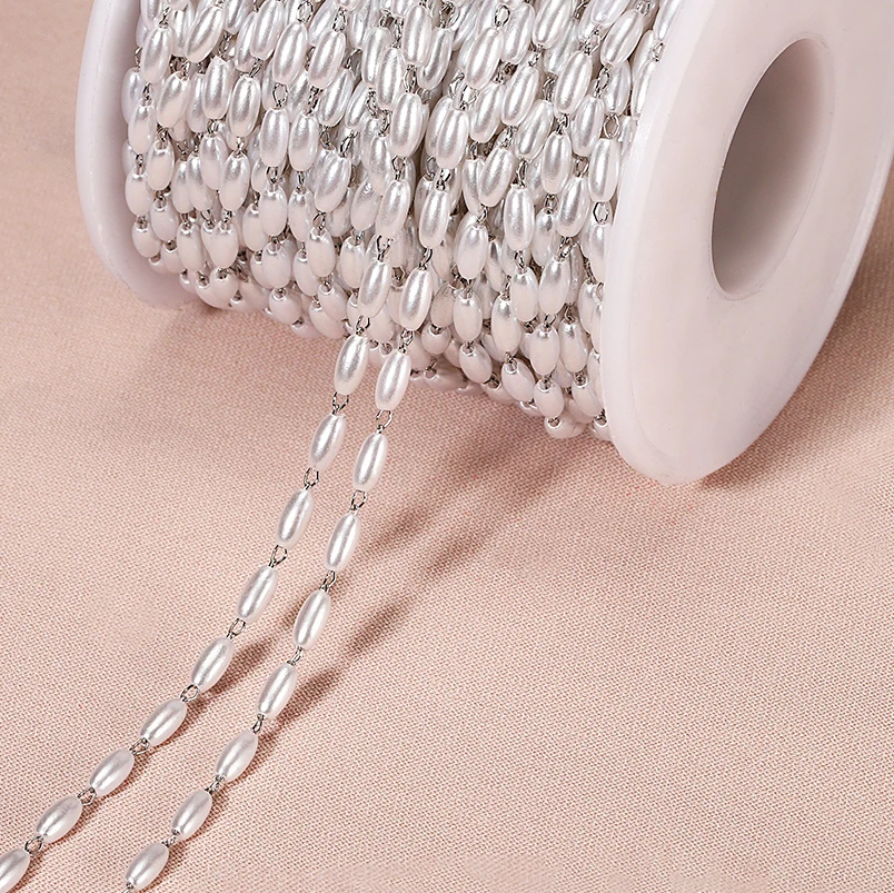 1Meter Stainless Steel 3mm Pearl Chain Cylinder Artficial Pearl Chain for DIY Handmade Necklace bracelet Jewelry Making Supplies
1Meter Stainless Steel 3mm Pearl Chain Cylinder Artficial Pearl Chain for DIY Handmade Necklace bracelet Jewelry Making Supplies