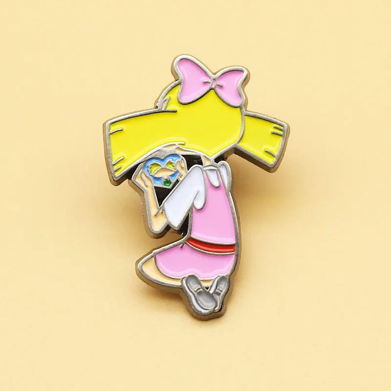 Dear-you Arnold brooch cute animation cartoon metal badge student backpack shirt collar pin buckle accessories
Dear-you Arnold brooch cute animation cartoon metal badge student backpack shirt collar pin buckle accessories