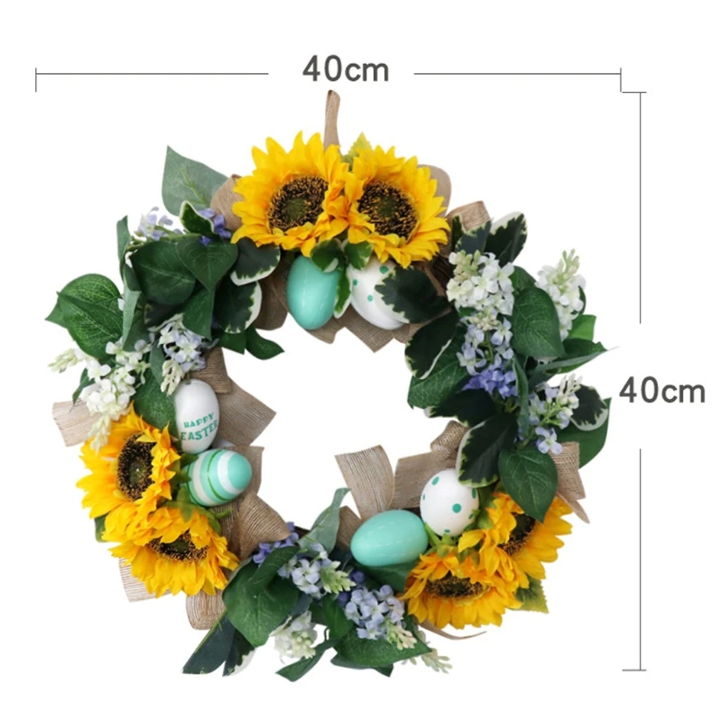 Easter Decorations Artificial Eggs Sunflower Wreath Hanging Garland Wall Door Ornaments Indoor Outdoor Wedding Home Dropshipping 
Easter Decorations Artificial Eggs Sunflower Wreath Hanging Garland Wall Door Ornaments Indoor Outdoor Wedding Home Dropshipping