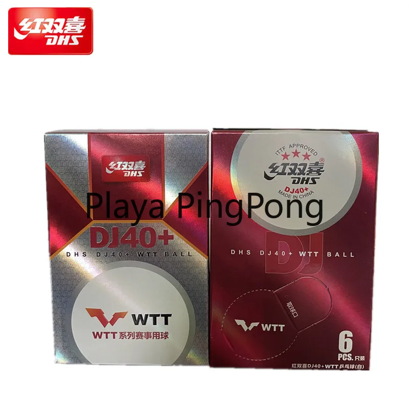 Мячи для настольного тенниса DHS DJ40 + 3 звезды WTT ITTF D40 мировое турне мячи пинг-понга
