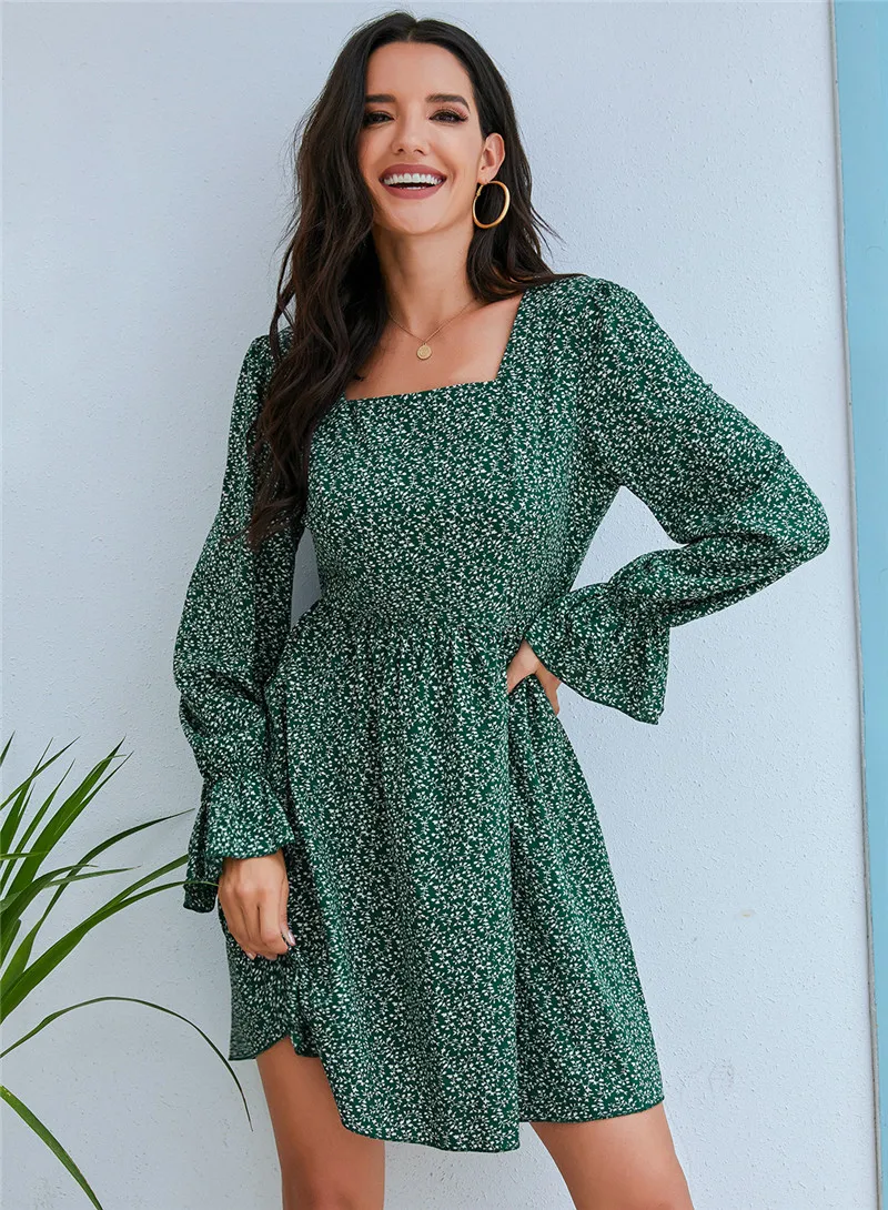 New Floral Autumn Dress Women Long Sleeve A-Line Square Collar Casual Dress Elegant Plus Size Slim Vintage Vestidos Robe Femme
New Floral Autumn Dress Women Long Sleeve A-Line Square Collar Casual Dress Elegant Plus Size Slim Vintage Vestidos Robe Femme
