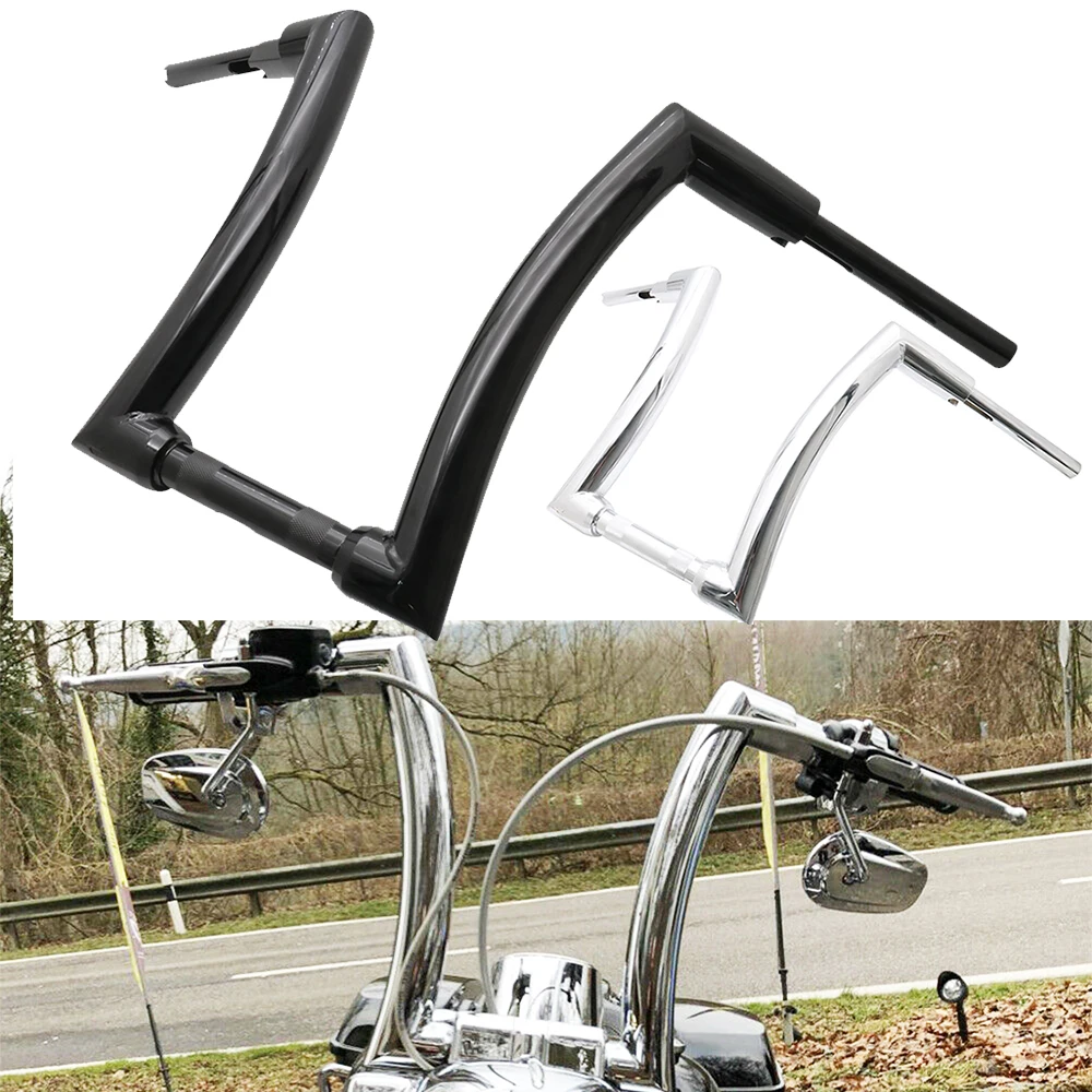 16" Rise 2" Ape Hanger Handlebar For Harley Softail Slim Sportster XL Road King Chrome / Black
16" Rise 2" Ape Hanger Handlebar For Harley Softail Slim Sportster XL Road King Chrome / Black