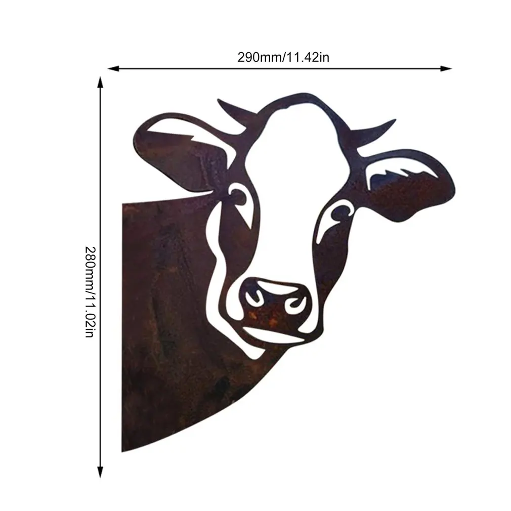 Cow Wall Decor Farm Peeping Cattle Metal Art Garden Ornaments Pendant Cutout Silhouette Hanging Statue
Cow Wall Decor Farm Peeping Cattle Metal Art Garden Ornaments Pendant Cutout Silhouette Hanging Statue