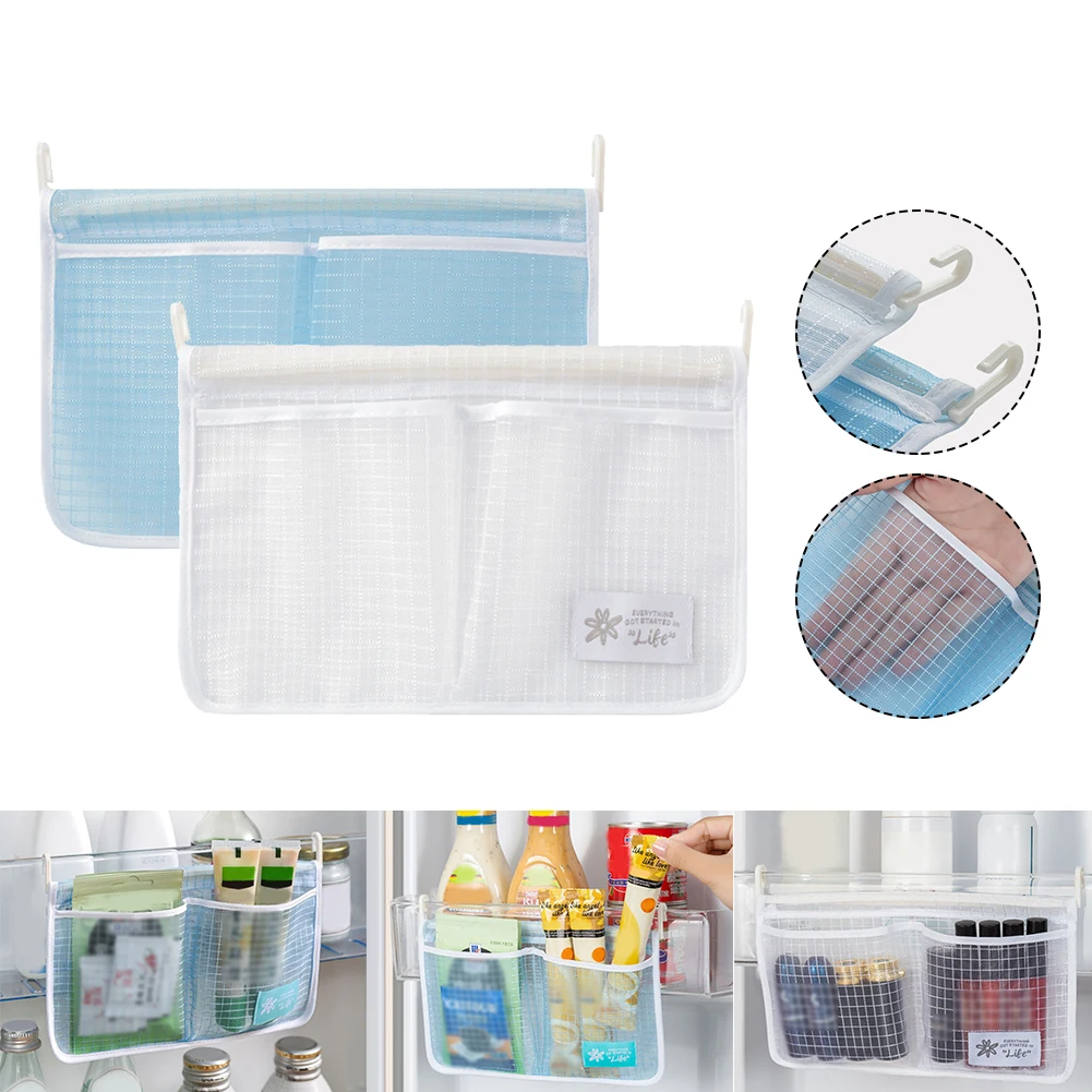 Refrigerator Hanging Classification Storage Bag Kitchen Fridge Mesh Bag with 2 Compartments Fruit Vegetables Sundries Organizer
Refrigerator Hanging Classification Storage Bag Kitchen Fridge Mesh Bag with 2 Compartments Fruit Vegetables Sundries Organizer