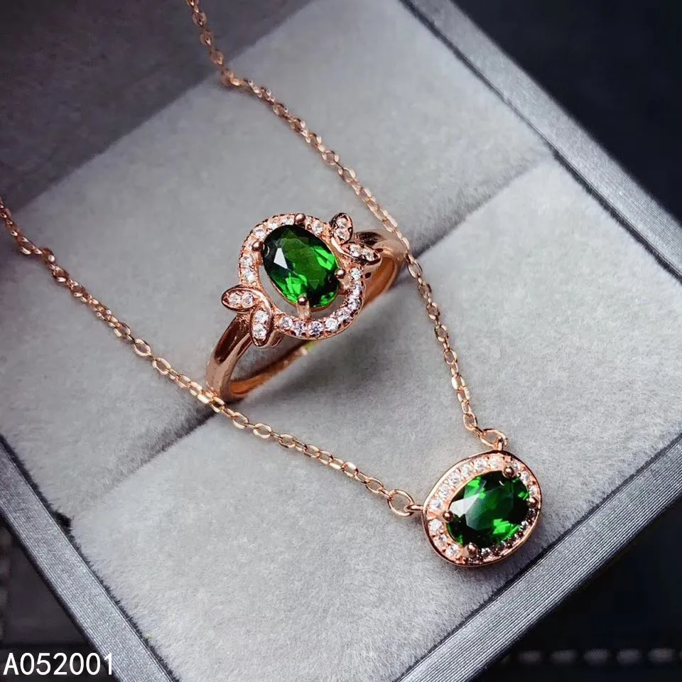 KJJEAXCMY fine jewelry natural Diopside 925 sterling silver women set support test fashion
KJJEAXCMY fine jewelry natural Diopside 925 sterling silver women set support test fashion