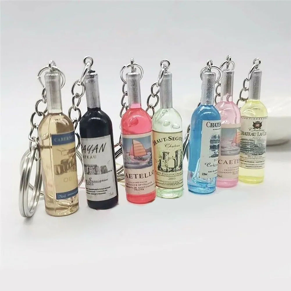 4.8*1.2cm Cute Hot Novelty Resin Beer Wine Bottle Keychain Assorted Color Key Tag Exquisite Anti-lost Keychain For Car Name
4.8*1.2cm Cute Hot Novelty Resin Beer Wine Bottle Keychain Assorted Color Key Tag Exquisite Anti-lost Keychain For Car Name