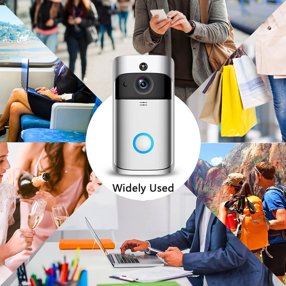 Two-Way Intercom Call Video Can Record Wifi Smart Security Home Doorbell Camera Low Power Consumption Support Alexa And Google
Two-Way Intercom Call Video Can Record Wifi Smart Security Home Doorbell Camera Low Power Consumption Support Alexa And Google