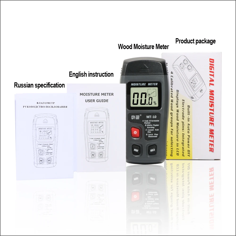Измеритель влажности воды RZ портативный цифровой прибор для измерения древесины